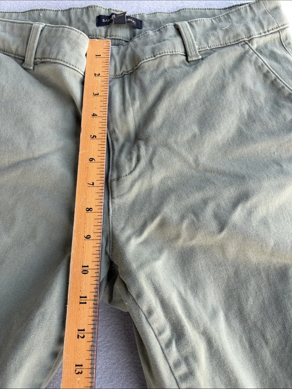 Banana Republic Sage Green Slim Straight Chinos